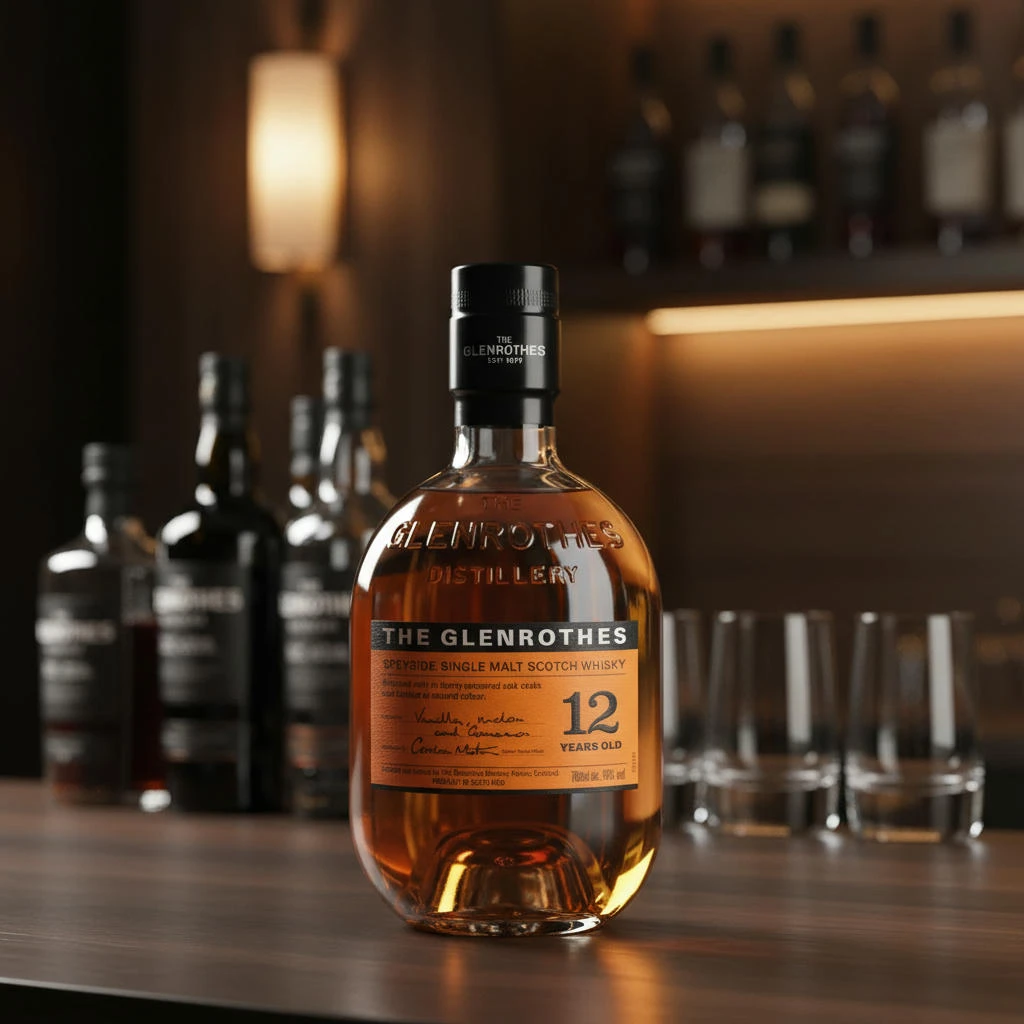 Glenrothes 12 YO Speyside Single Malt 70 cl 14010517  color Svart