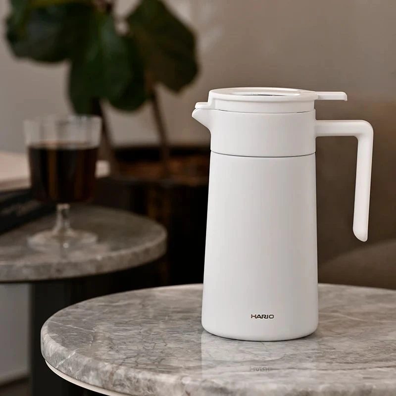 Thermoskanne mit Keramikbeschichtung 600 ml (doppelwandig) - Hario CHP-600-W  color Svart