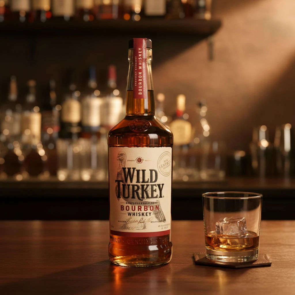 Wild Turkey Kentucky Straight Bourbon 70 cl L-07-016-00  color Svart