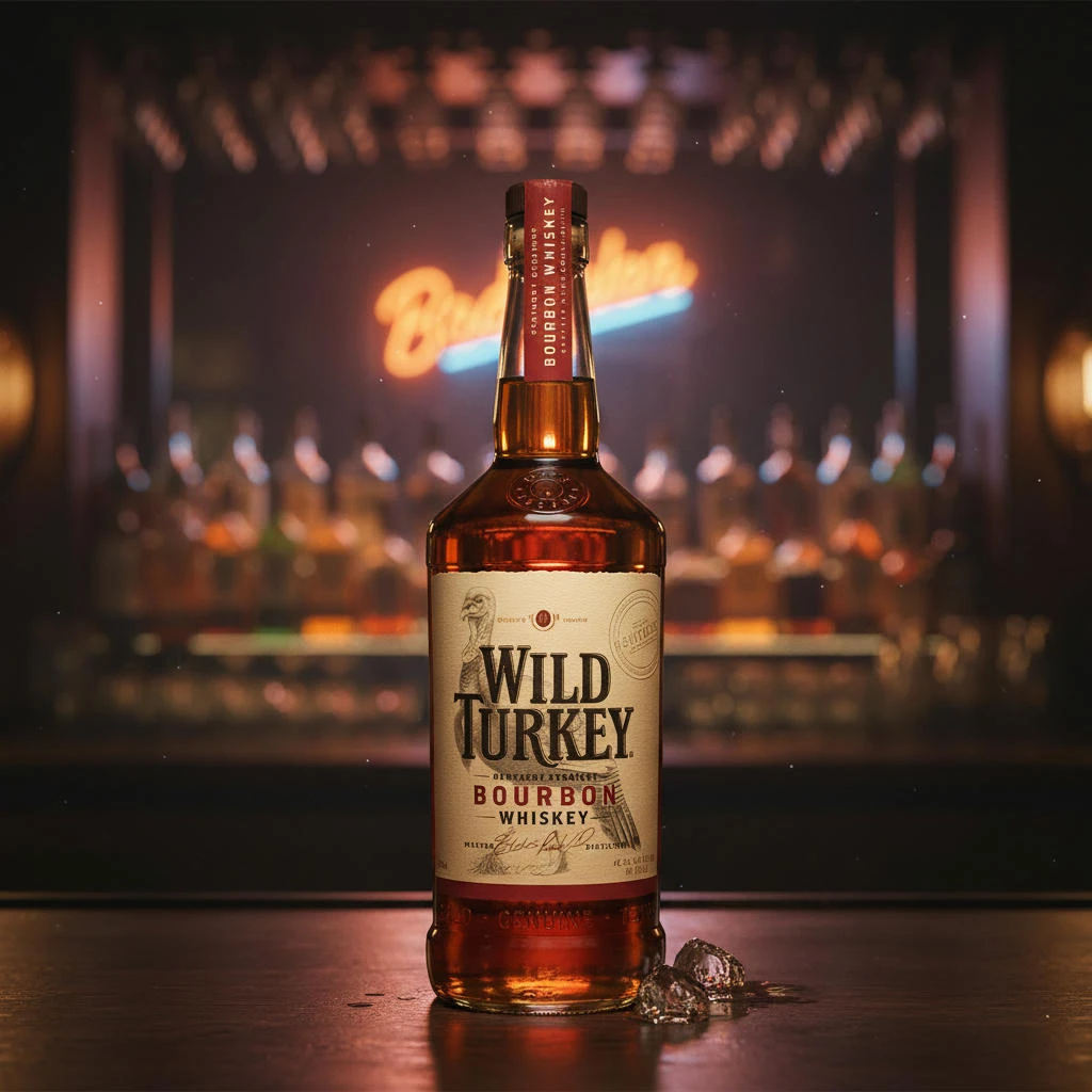 Wild Turkey Kentucky Straight Bourbon 70 cl L-07-016-00  color Svart