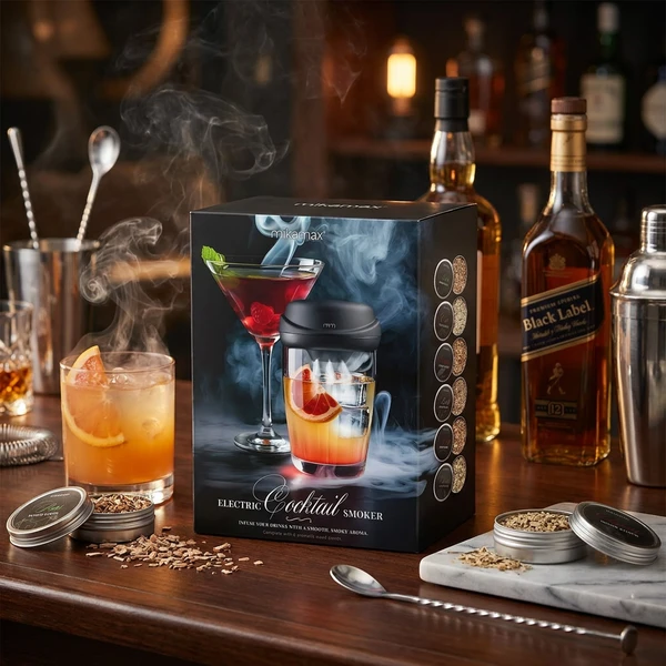 Elektrischer Cocktail Smoker – Wiederaufladbare Räucherpistole 05206  color Svart