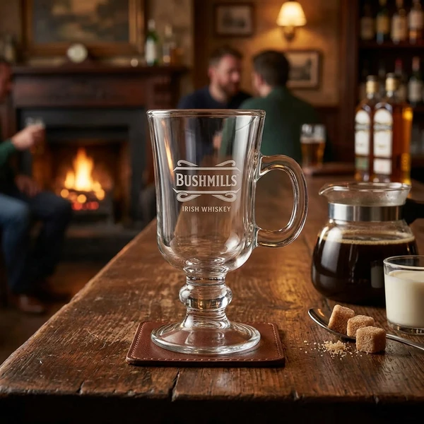 Bushmills Irish Coffee Glas 25 cl Bushmillglas  color Helder