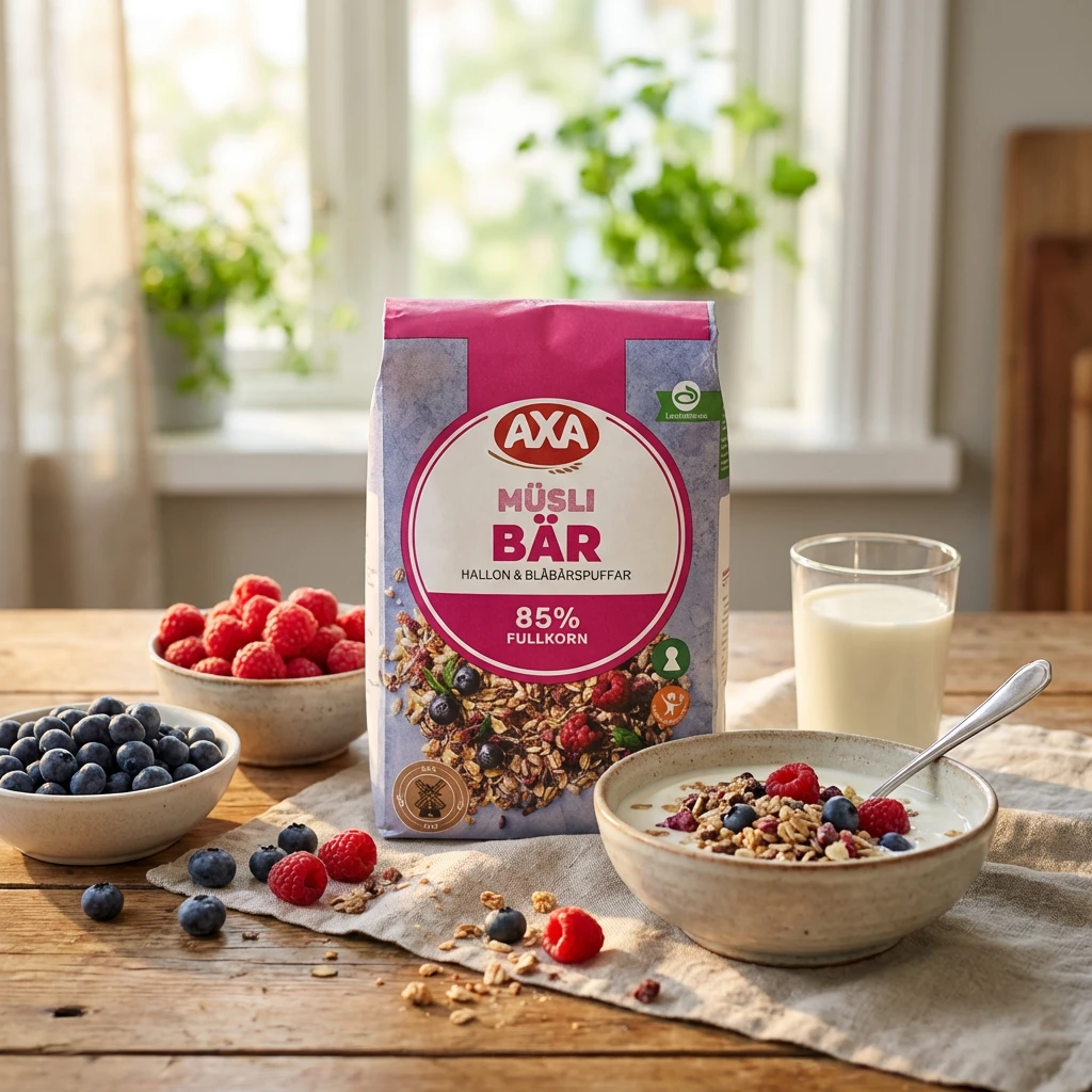 Müsli mit Beeren 600 Gramm 217199  color Svart