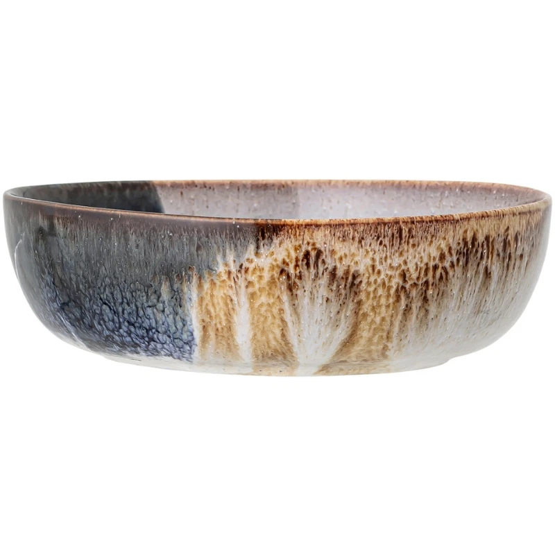 Jules Schale, Grau, Steingut D17,5xH5,5 cm 750 ml 82046915  color Svart