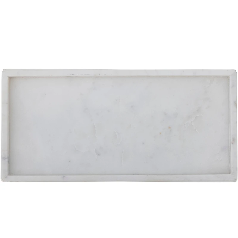 Majsa Tablett, Weiß, Marmor L38xH3xB18 cm 82068110  color Vit