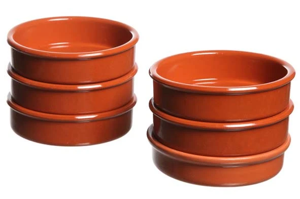 Creme Brulee Skål Brun Stentøj Ø11,5cm 6 stk 150/6 by REGAS color Svart