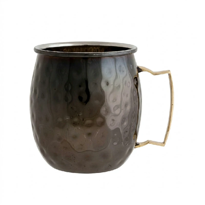 Moscow Mule Becher Schwarz Gehämmert Edelstahl 45 cl 2017400  color Svart