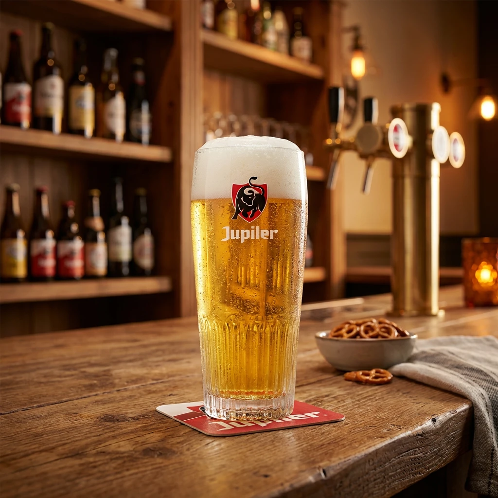 Jupiler Bierglas 25 cl 7581664 by BELGIAN BEER GLASSES color Svart