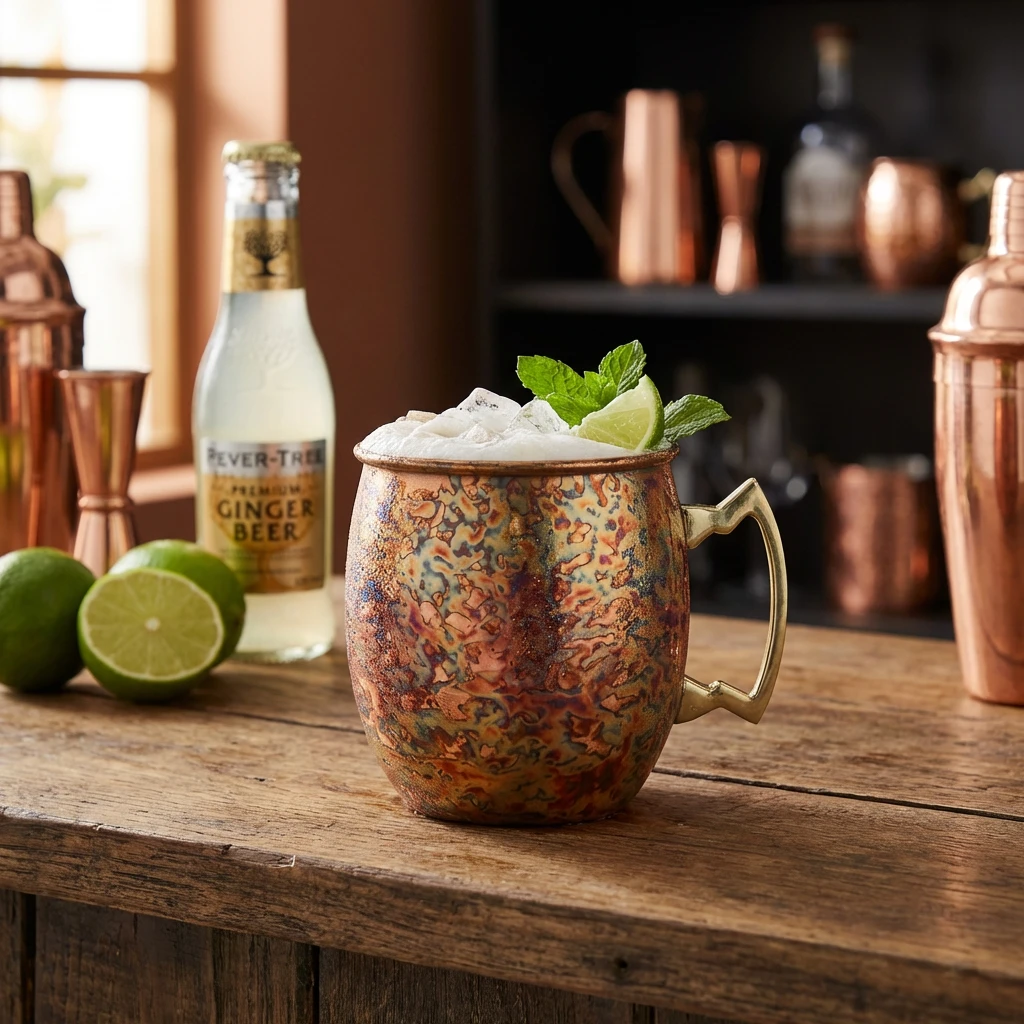Moscow Mule Becher Antik-Kupfer 45 cl 8,5x10 cm 6675914 by COSY & TRENDY color Svart