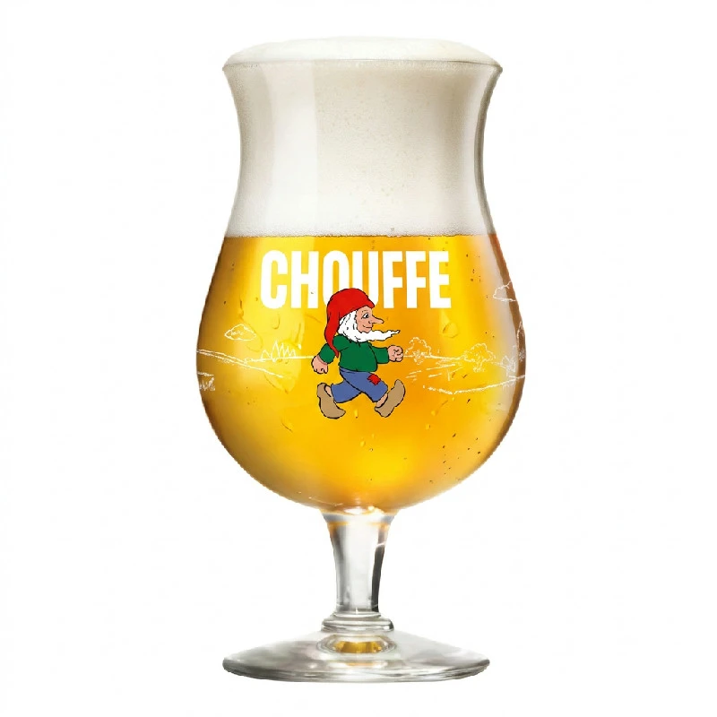 La Chouffe Bierglas 33cl in Geschenkverpackung 220156 by BELGIAN BEER GLASSES color Svart