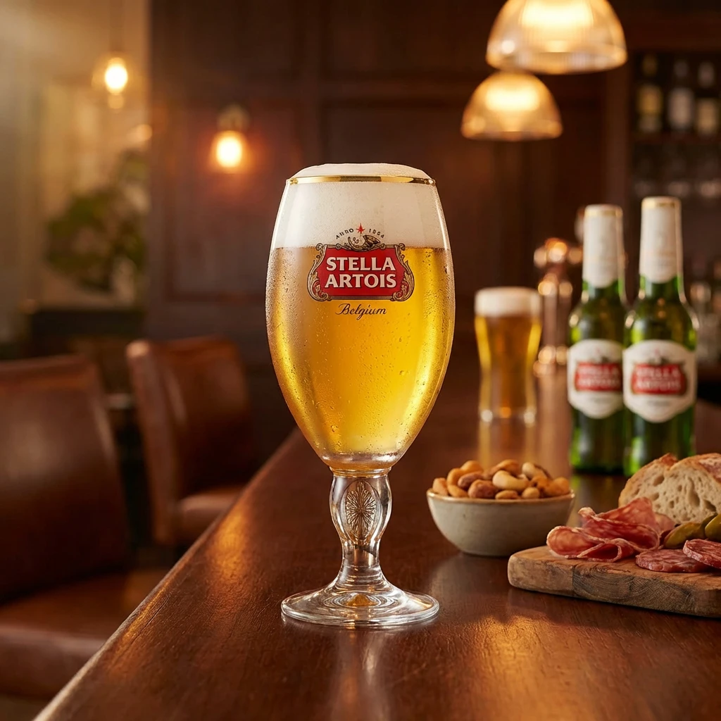Stella Artois Bierglas 25 cl in Geschenkbox 220182 by BELGIAN BEER GLASSES color Svart