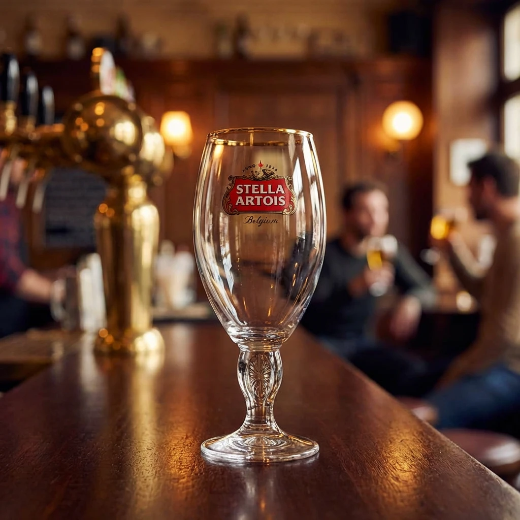 Stella Artois Bierglas 25 cl in Geschenkbox 220182 by BELGIAN BEER GLASSES color Svart