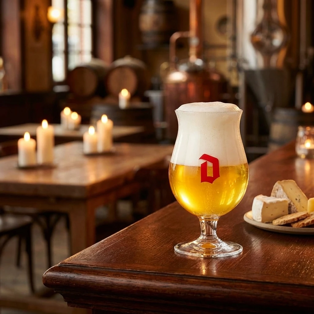 Duvel Bierglas 33 cl in Geschenkbox 220202A by BELGIAN BEER GLASSES color Svart