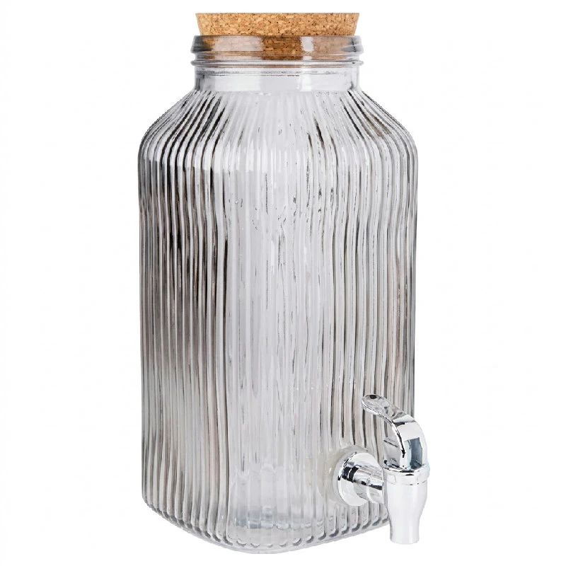 Saftspender Grau 3,35L Glas 5426008 by COSY & TRENDY color Svart
