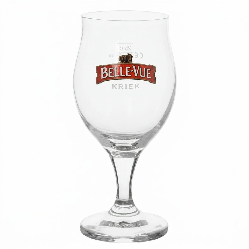 Kriek Bierglas 25 cl in Geschenkbox 220112A by BELGIAN BEER GLASSES color Svart