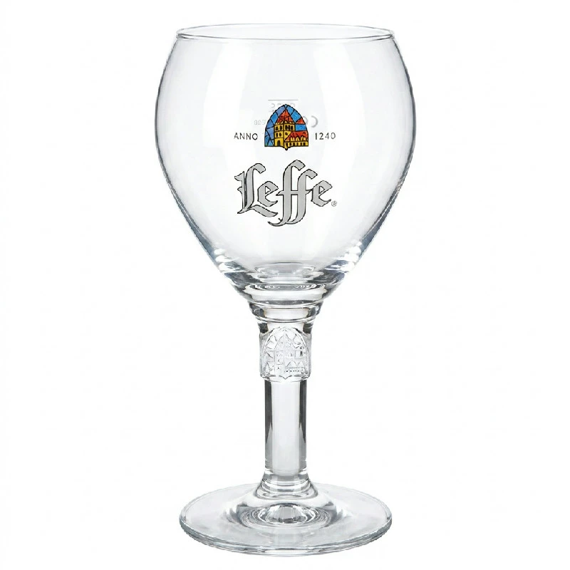 Leffe Bierglas 33 cl in Geschenkbox 220123 by BELGIAN BEER GLASSES color Svart