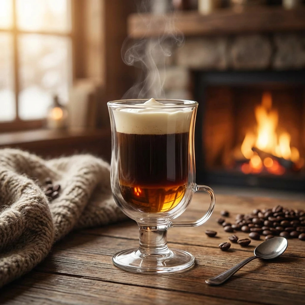 Irish-Coffee-Glas Doppelwandiges Thermoglas 24 cl 9939080 by COSY & TRENDY color Svart