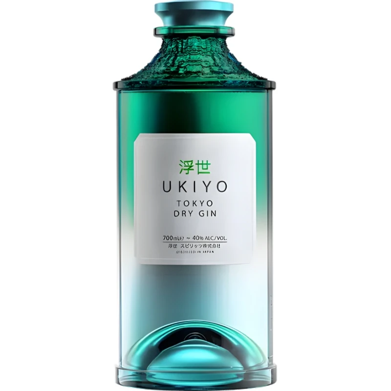 Ukiyo Japanese Tokyo Dry Gin 40% 70 cl L-62-259-00  color Svart