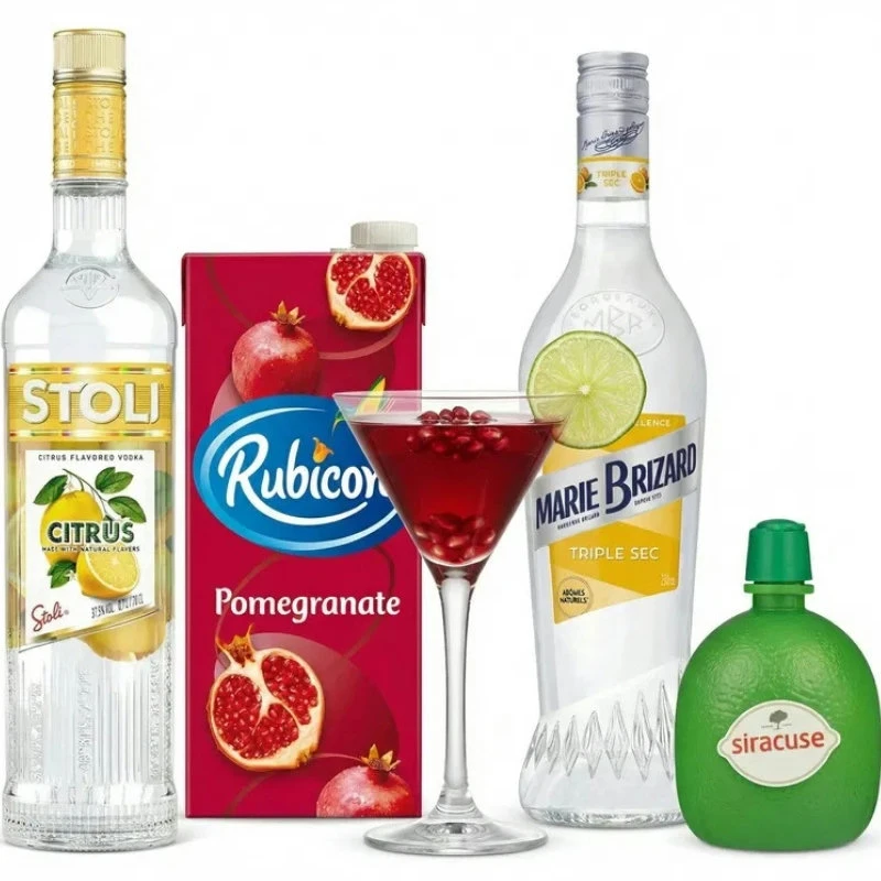 Granatapfel Martini - Cocktail-Set Bundle161  color Svart