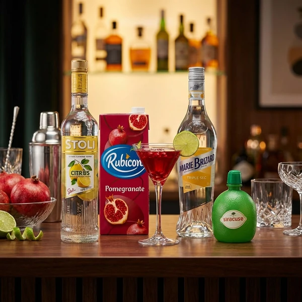 Granatapfel Martini - Cocktail-Set Bundle161  color Svart