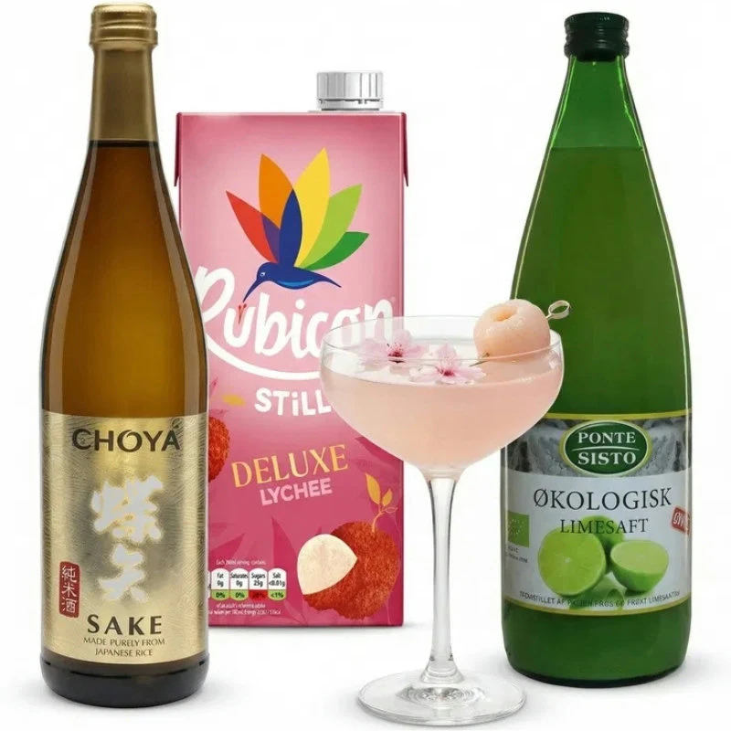 Lychee Blossom – Cocktail-Set Bundle154  color Svart
