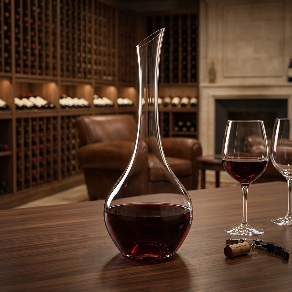 Grand Rouge Decanter 75 CL Jamesse LG-JAM-0011 by Lehmann color Svart