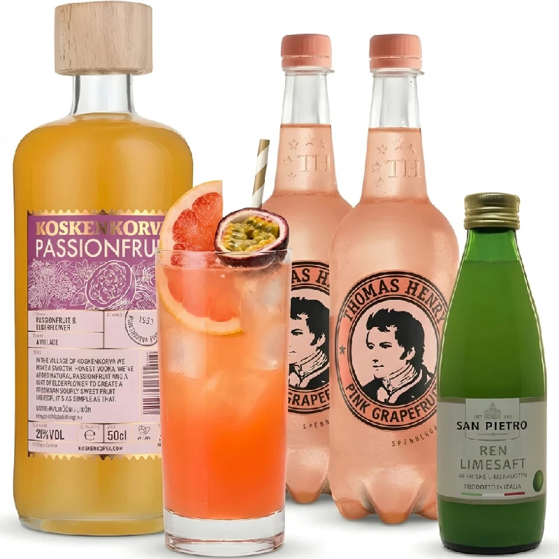 Passion Pink Grape Cocktail - Cocktail-Set Bundle150  color Svart