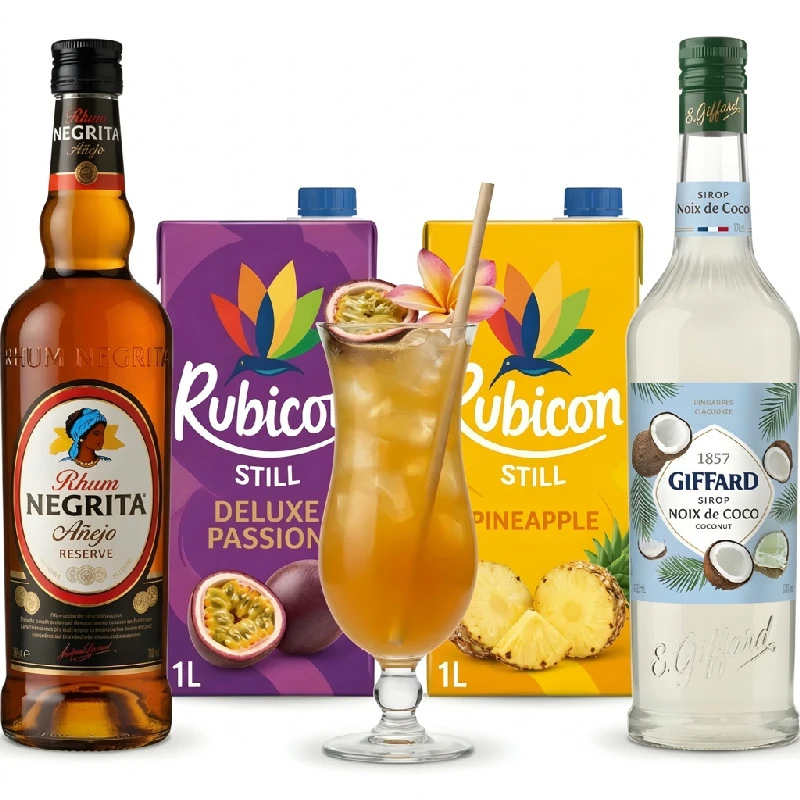 Tiki Passion Star – Cocktail-Set Bundle160  color Svart
