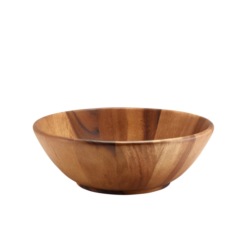 GenWare Akazienholz-Schale 30 cm Durchmesser x 10 cm hoch WBWL30 by Genware color Svart