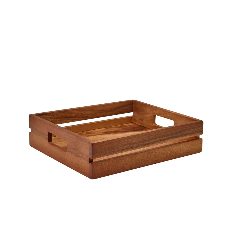 GenWare Akazienholz Buffetbox/Erhöhung flach GN 1/2 RSR-WL3226 by Genware color Svart