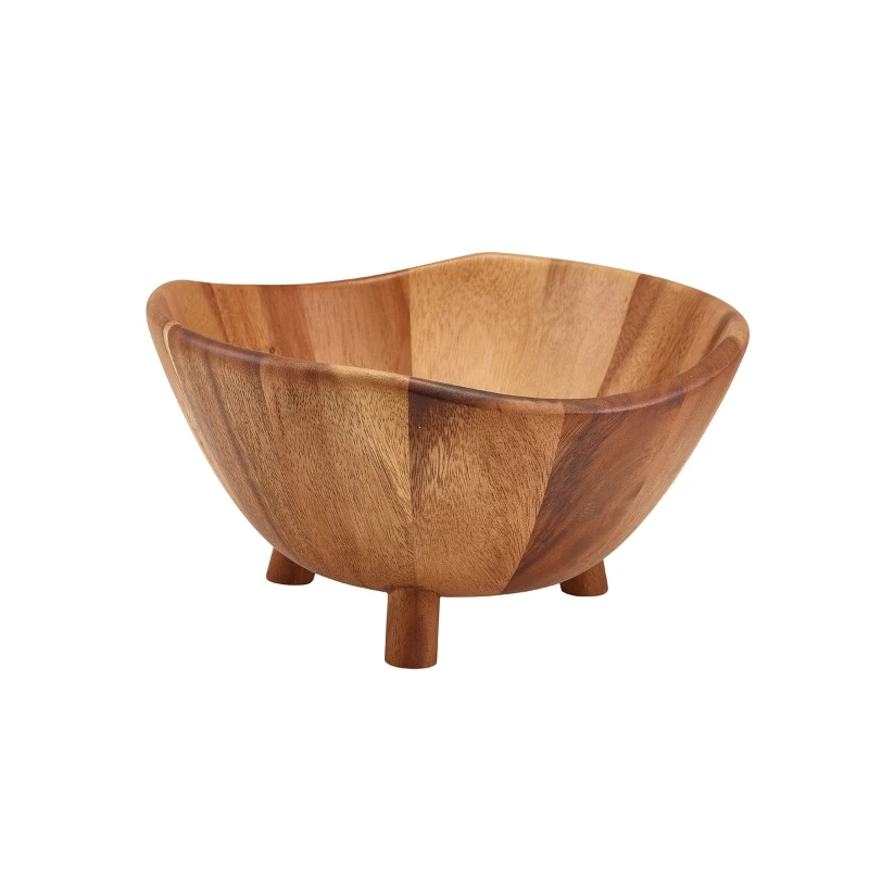 GenWare Akazienholz Dreifußschale 30 cm WTBWL30 by Genware color Svart