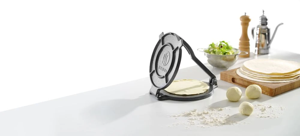 Hendi Tortilla-Presse Gusseisen 611050 by Hendi color Svart