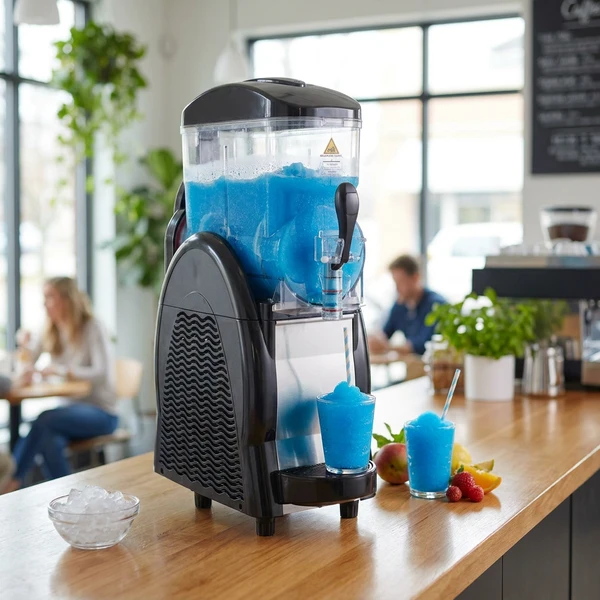 Hendi Slush-Eis-Maschine 2 x 12L Professionell 274255 by Hendi color Svart