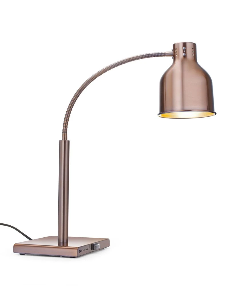 Hendi Wärmelampe flexibel Edelstahl Kupferfinish 273753 by Hendi color Svart
