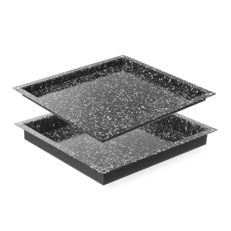 Hendi GN 2/3 Blech für Heißluftofen Schwarz Metall 890332 by Hendi color Svart