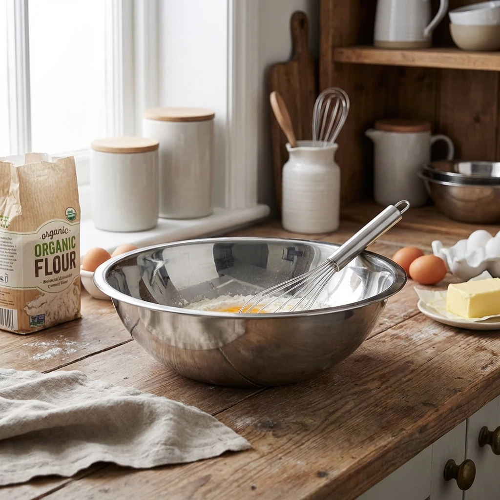 Genware Rührschüssel aus Edelstahl 4 Liter 2045 by Genware color Svart