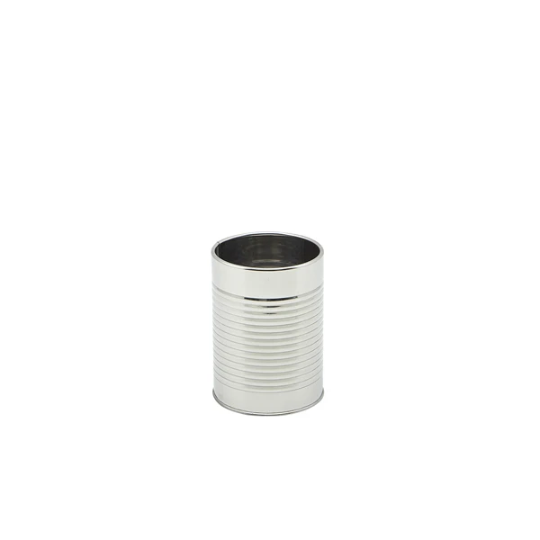 Stainless Steel Can 7,8 cm Durchmesser x 10,8 cm SSC8 by Genware color Svart