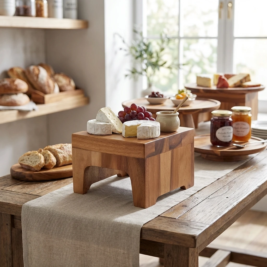 GenWare Display-Block aus Akazienholz 25 x 17 cm RSR-WBB2517 by Genware color Svart
