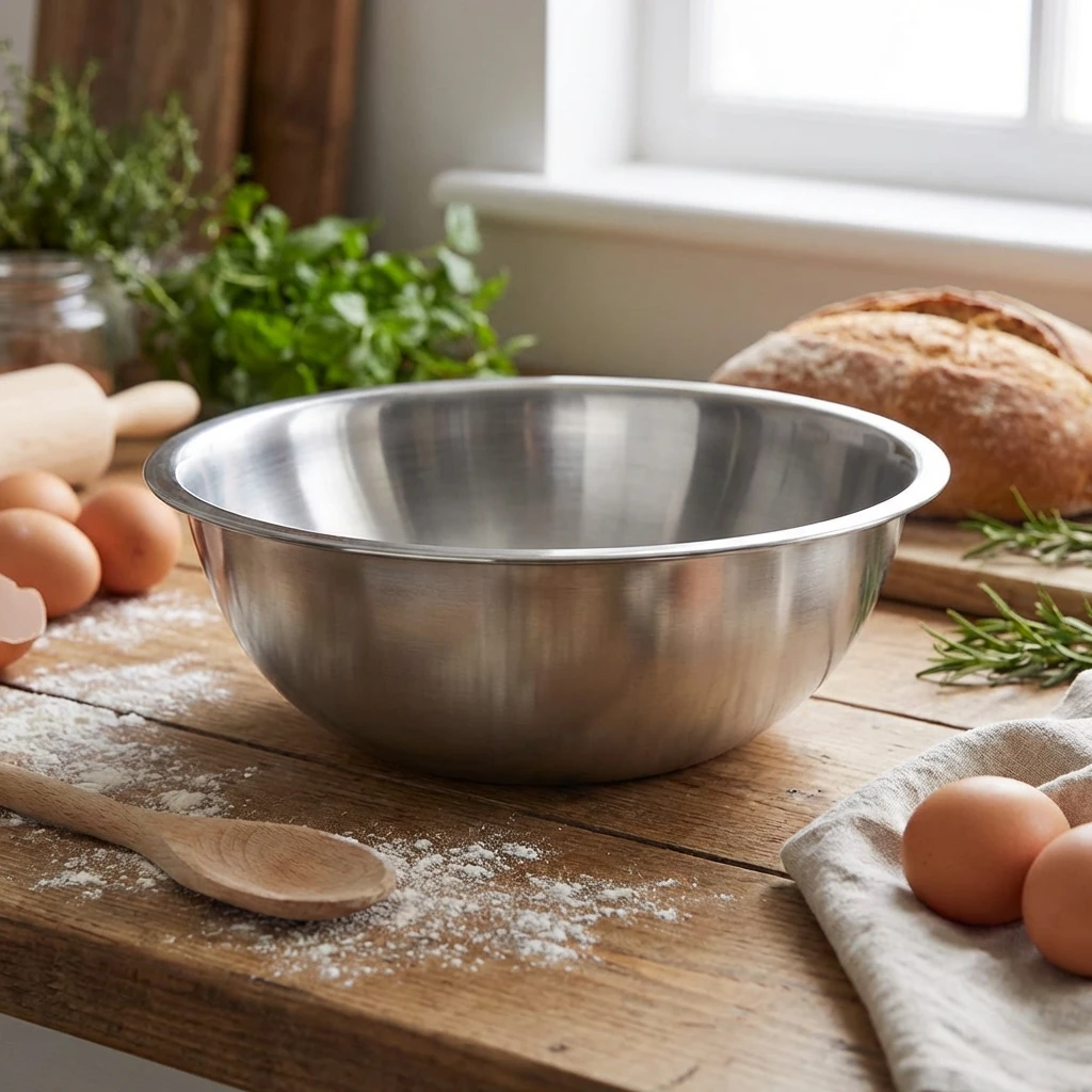Genware Rührschüssel Edelstahl 3 Liter 2035 by Genware color Svart