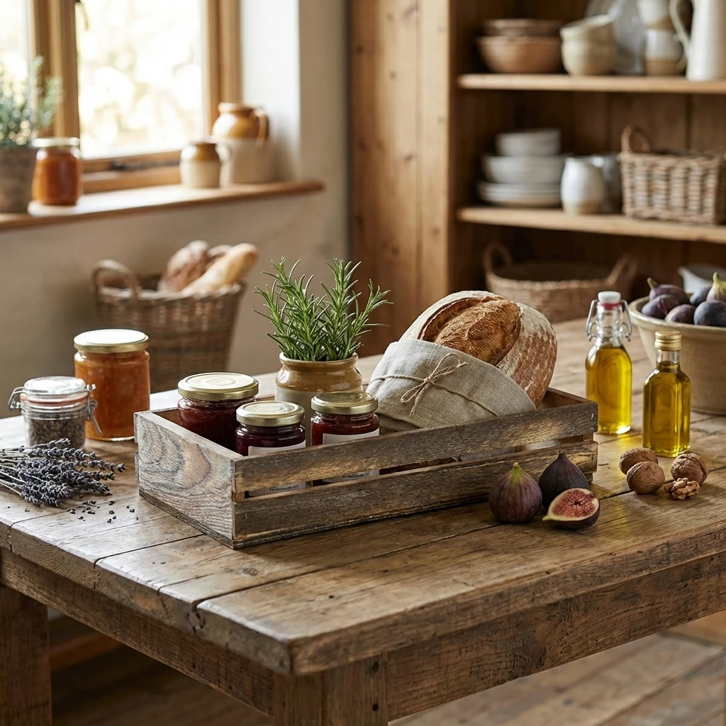 Genware Dark Rustic Holzkiste 25 x 12 x 5 cm TR215 by Genware color Svart