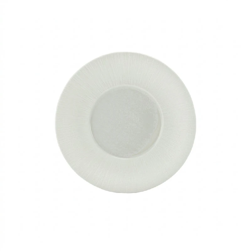 Incise Porcelain Lucine Tiefer Fahnenteller 26 cm WDP-PLC26 by Genware color Svart