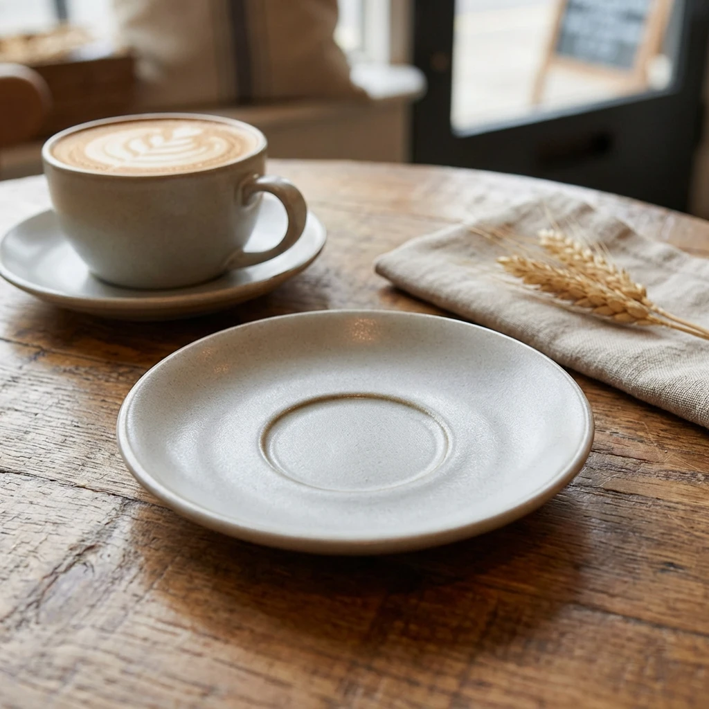 Antigo Stoneware Barley Untertasse 15 cm SCR-ABR15 by Genware color Svart