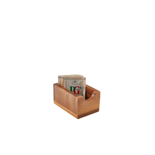 GenWare Sachet-Halter aus Akazienholz WDSH7 by Genware color Svart