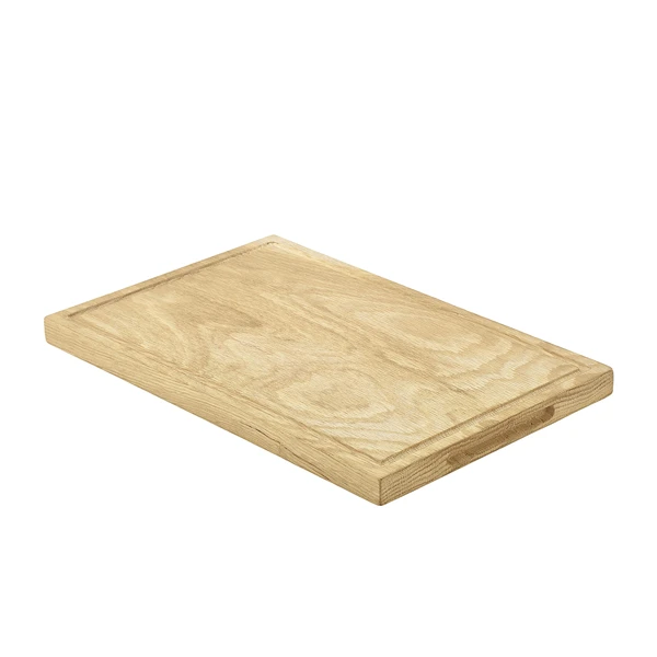 Genware Servierbrett aus Eichenholz 34 x 22 x 2 cm WSBK3422 by Genware color Svart