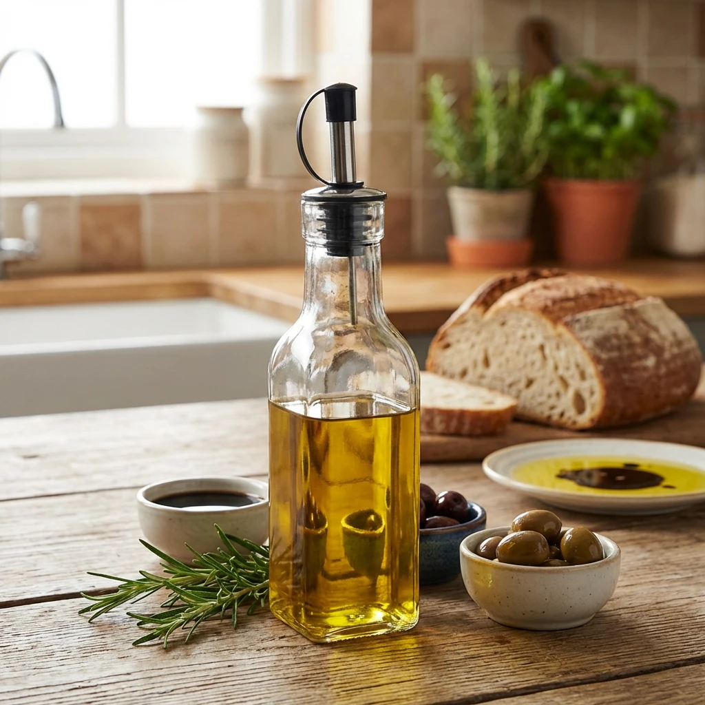 Glasflasche für Öl/Essig 17 cl/5,9 oz GVB18 by Genware color Svart