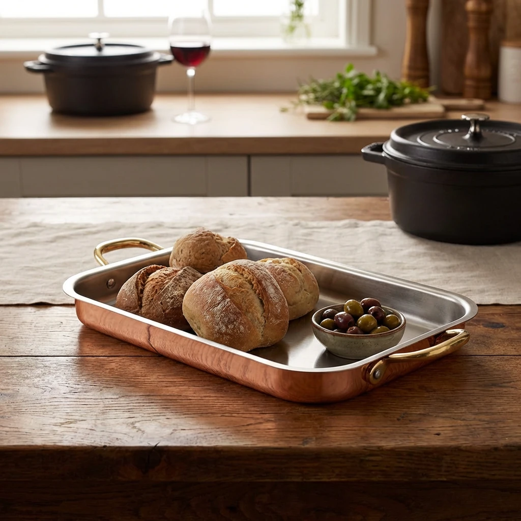 GenWare Tiefes Serviertablett Kupfer 33 x 23,5 cm SDT3323C by Genware color Svart