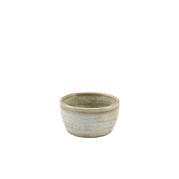 Terra Porcelain Mattgrau Ramekin 7 cl / 2,5 oz RAM-PMG2 by Genware color Svart