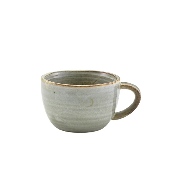 Terra Porcelain Grey Kaffeetasse 22 cl / 7,75 oz CUP-PG23 by Genware color Svart