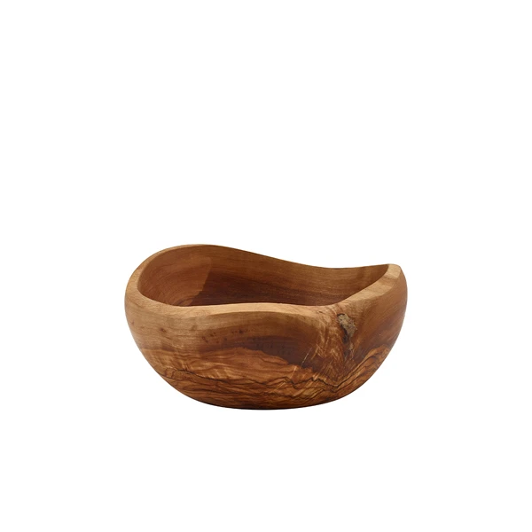 GenWare Olive Wood Rustikale Schale 15 cm OWRB15 by Genware color Svart