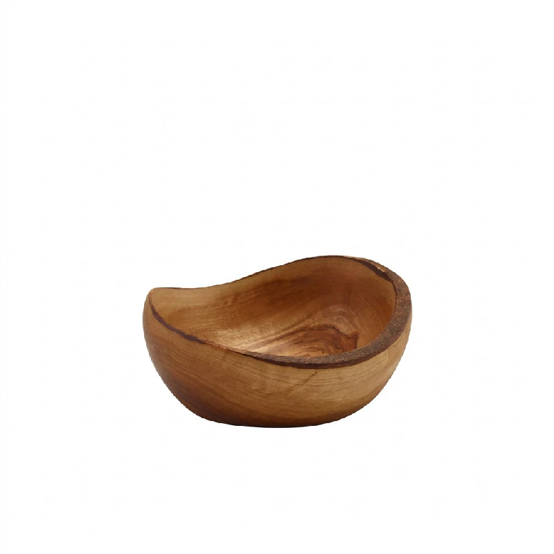 GenWare Rustikale Schale aus Olivenholz 13 cm OWRB13 by Genware color Svart